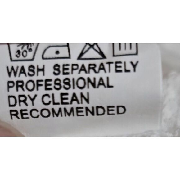 White Embroidered Eyelet Button-Front Midi Dress 3/4 Sleeves Mandarin Collar - Picture 9 of 10